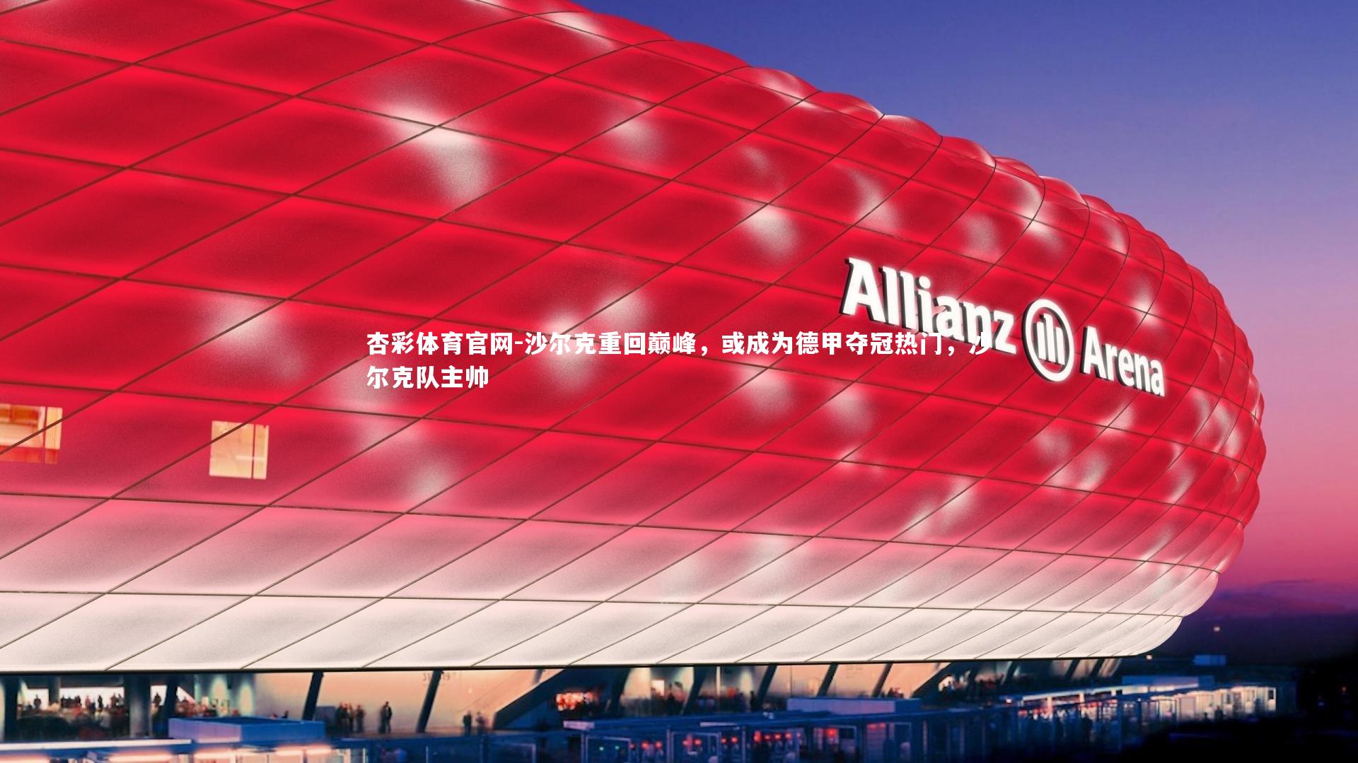 沙尔克重回巅峰,或成为德甲夺冠热门,沙尔克队主帅